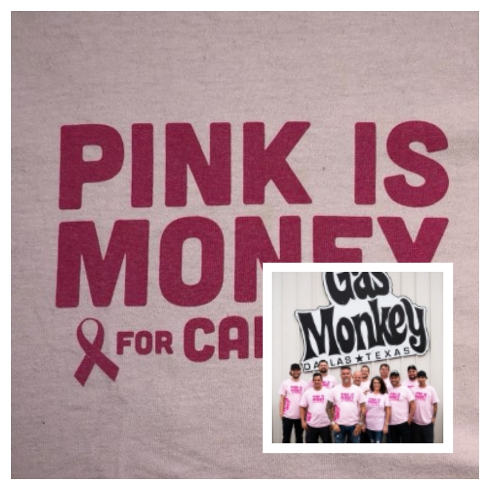 Gas Monkey Garage Pink is Money Monkey Tee - XXL